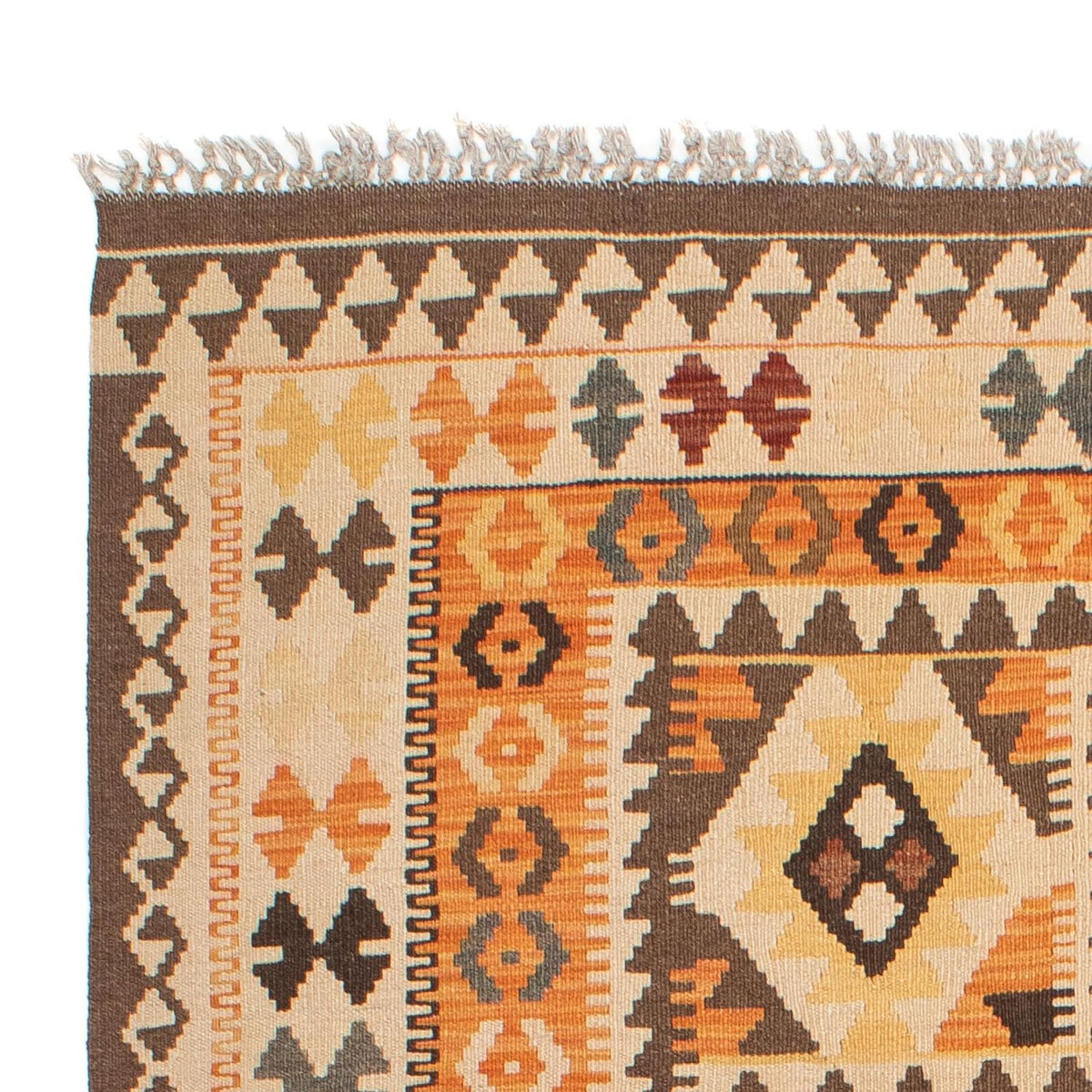 Tapis Kelim - Splash - 201 x 143 cm - multicolore