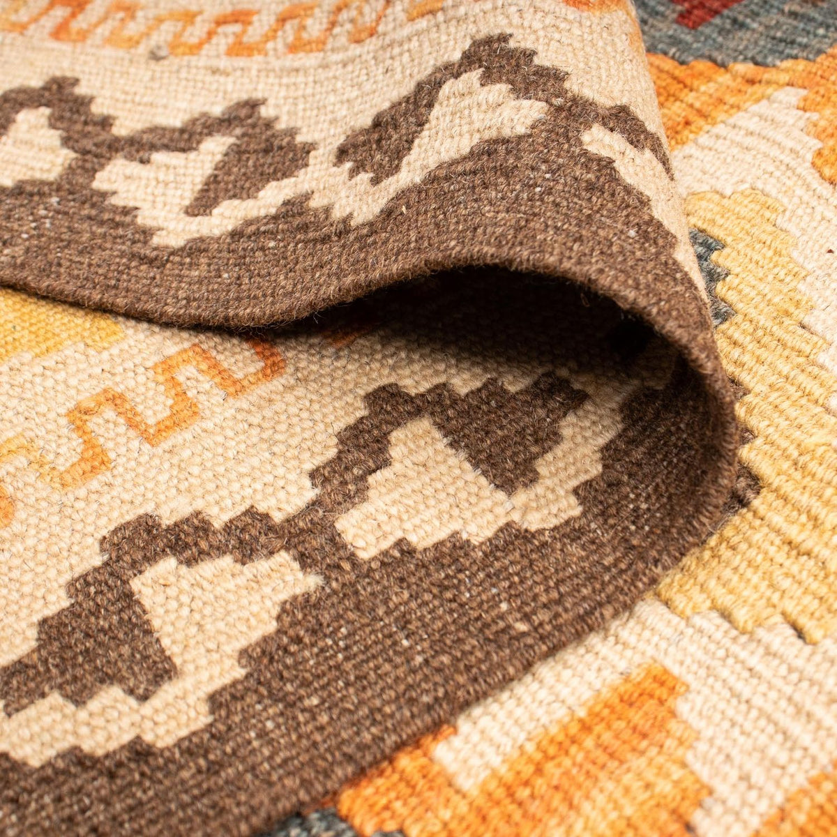 Tapis Kelim - Splash - 201 x 143 cm - multicolore