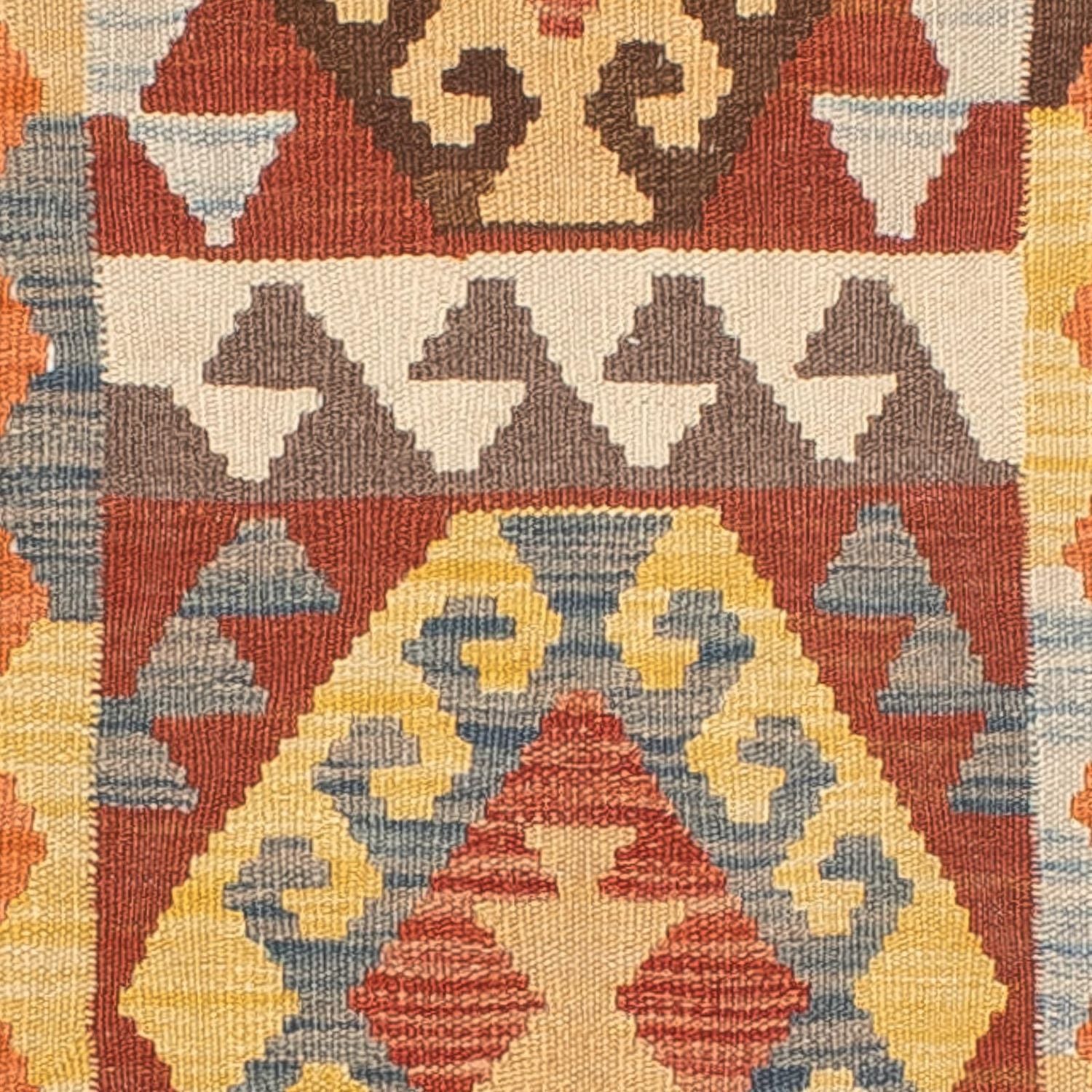 Tapis de couloir Tapis Kelim - Splash - 298 x 78 cm - multicolore