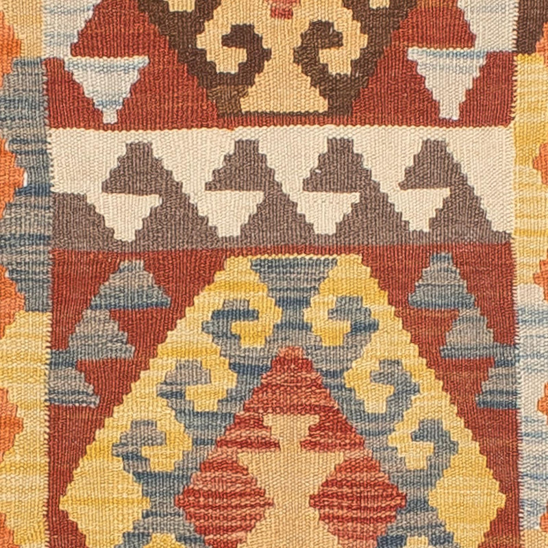 Tapis de couloir Tapis Kelim - Splash - 298 x 78 cm - multicolore