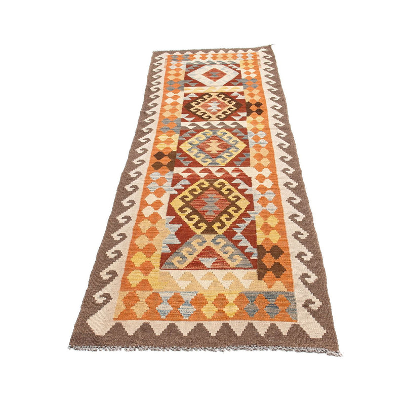 Tapis de couloir Tapis Kelim - Splash - 298 x 78 cm - multicolore