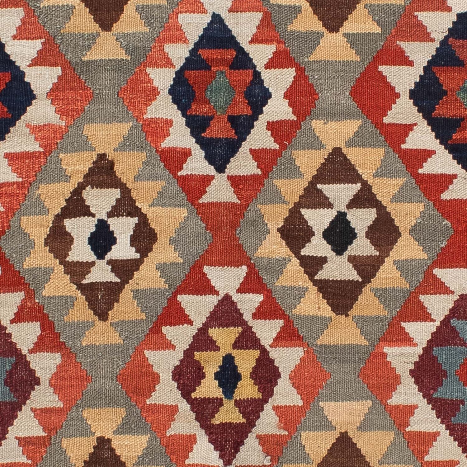 Tapis Kelim - Splash - 189 x 157 cm - multicolore