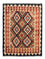 Tapis Kelim - Splash - 202 x 155 cm - multicolore