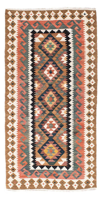 Tapis de couloir Tapis Kelim - Oriental - 200 x 101 cm - marron clair
