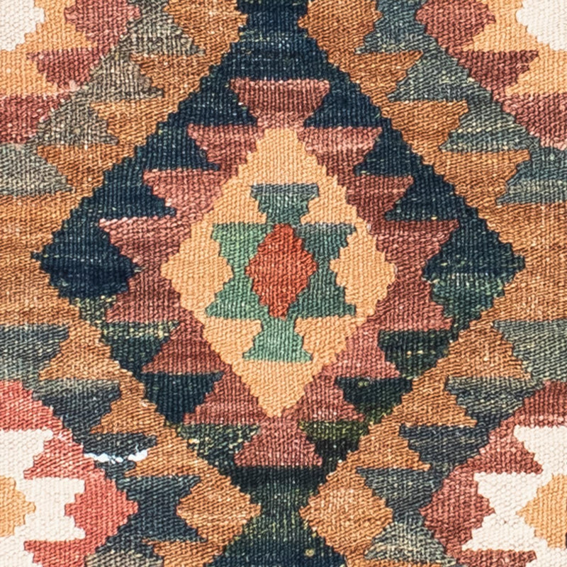 Tapis de couloir Tapis Kelim - Oriental - 200 x 101 cm - marron clair