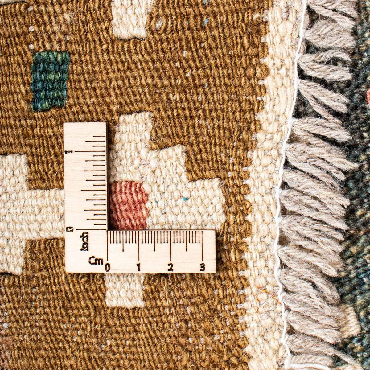 Tapis de couloir Tapis Kelim - Oriental - 200 x 101 cm - marron clair