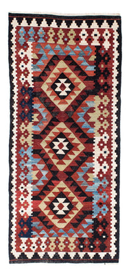 Tapis de couloir Tapis Kelim - Oriental - 222 x 100 cm - multicolore