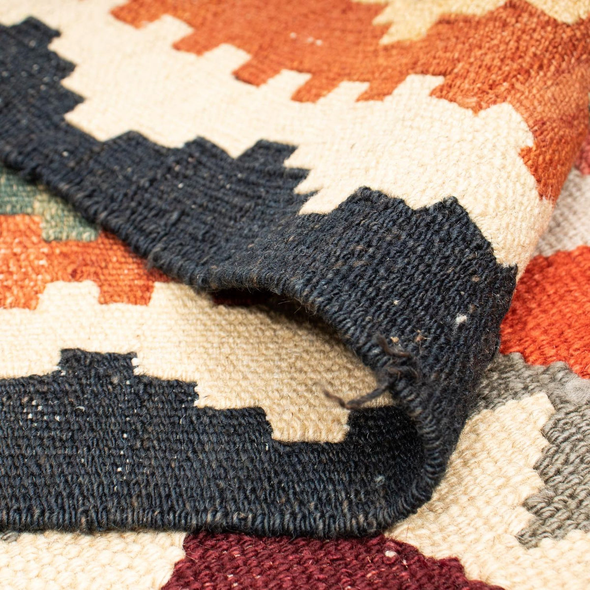 Tapis Kelim - Splash - 207 x 163 cm - multicolore