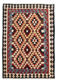 Tapis Kelim - Splash - 215 x 153 cm - multicolore