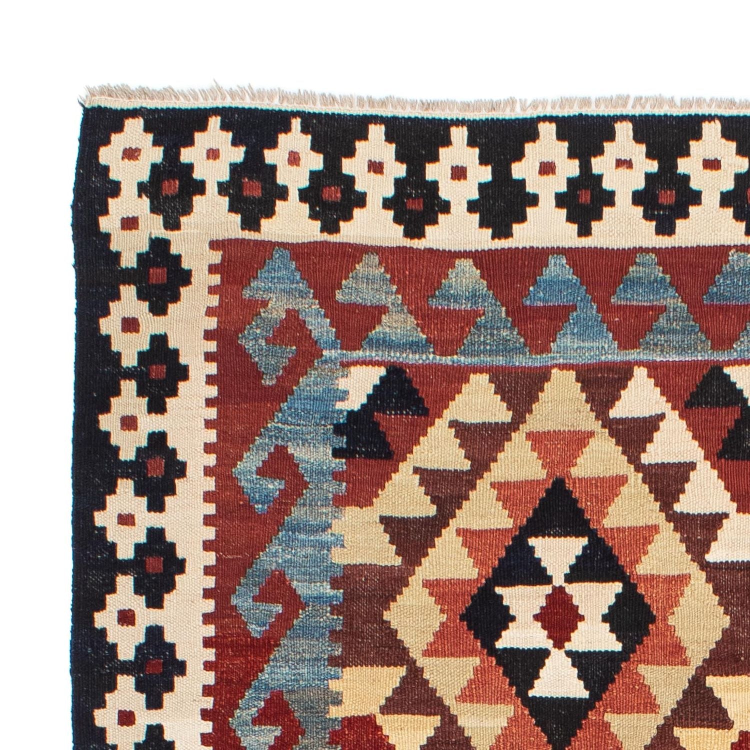 Tapis Kelim - Splash - 215 x 153 cm - multicolore