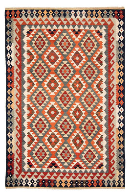Tapis Kelim - Splash - 301 x 207 cm - multicolore