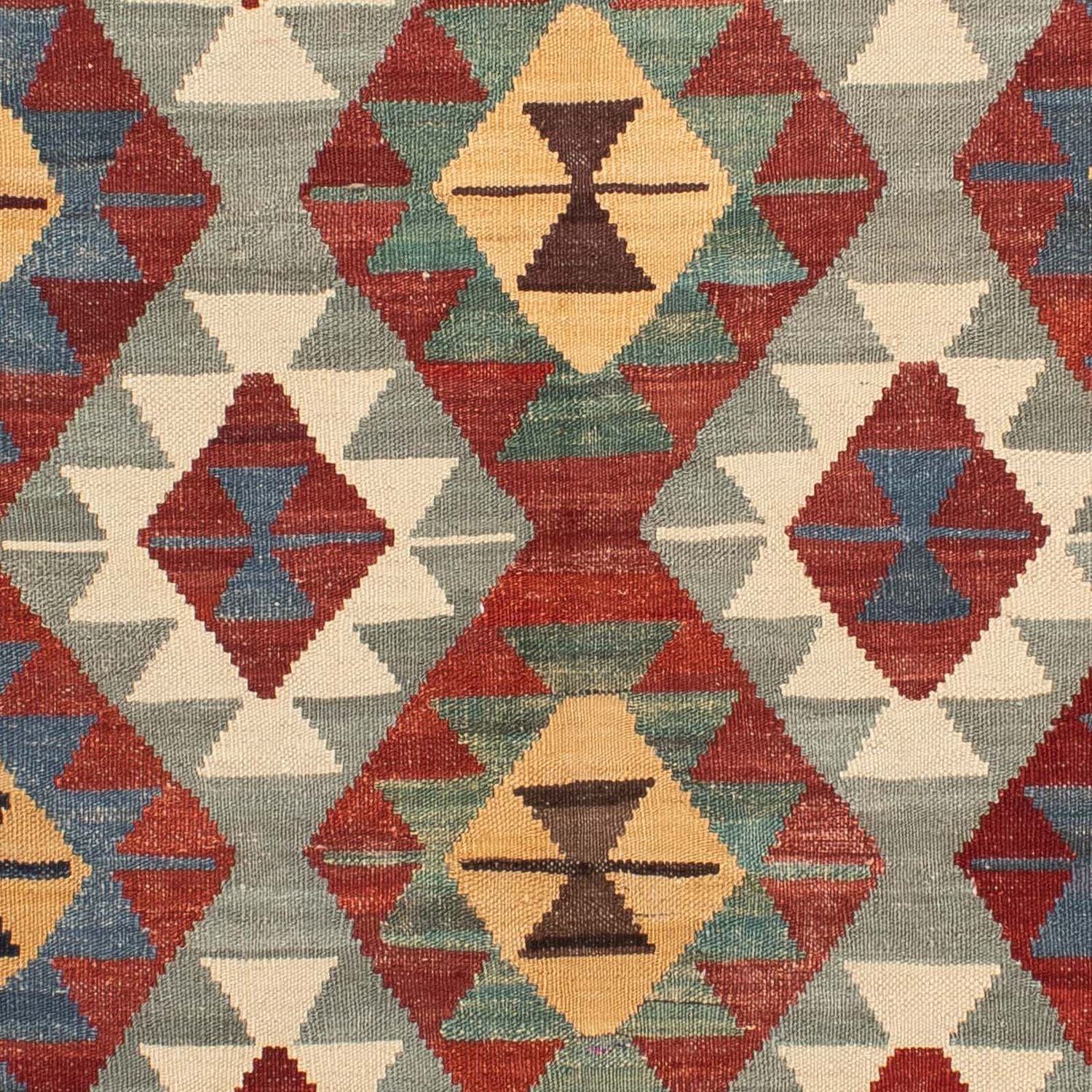 Tapis Kelim - Splash - 203 x 153 cm - multicolore
