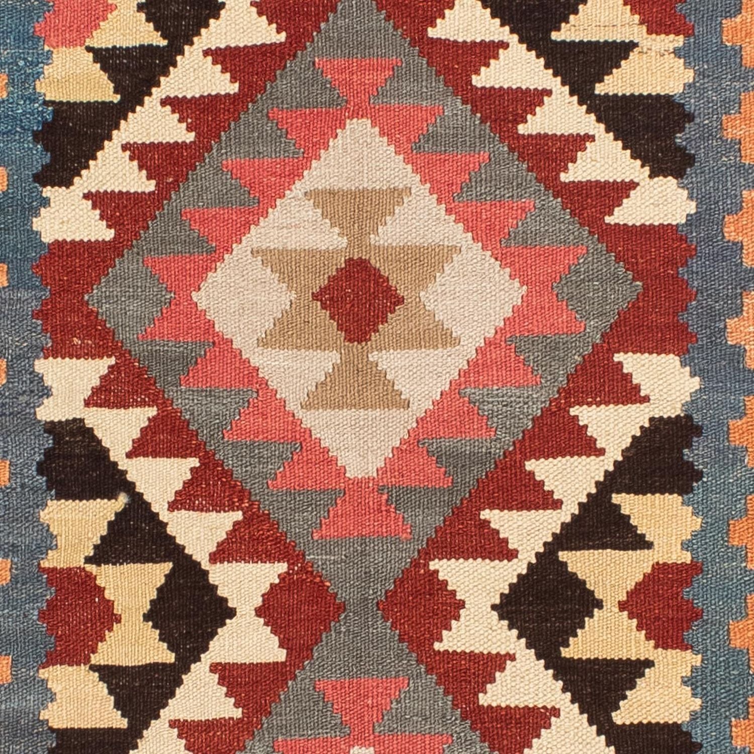Tapis Kelim - Splash - 206 x 123 cm - multicolore