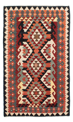 Tapis Kelim - Splash - 207 x 132 cm - multicolore