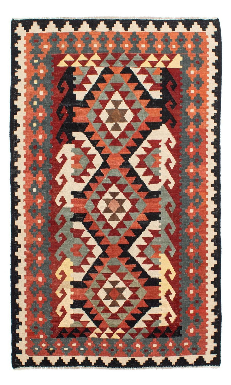 Tapis Kelim - Splash - 207 x 132 cm - multicolore