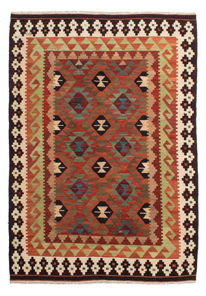 Tapis Kelim - Splash - 211 x 154 cm - multicolore