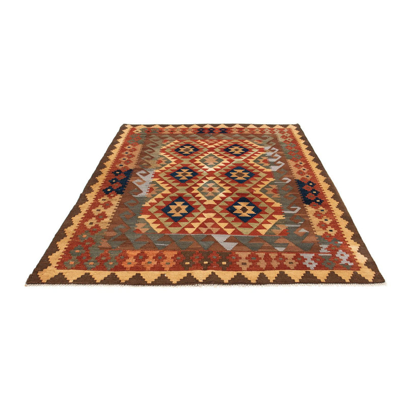 Tapis Kelim - Splash - 193 x 158 cm - multicolore