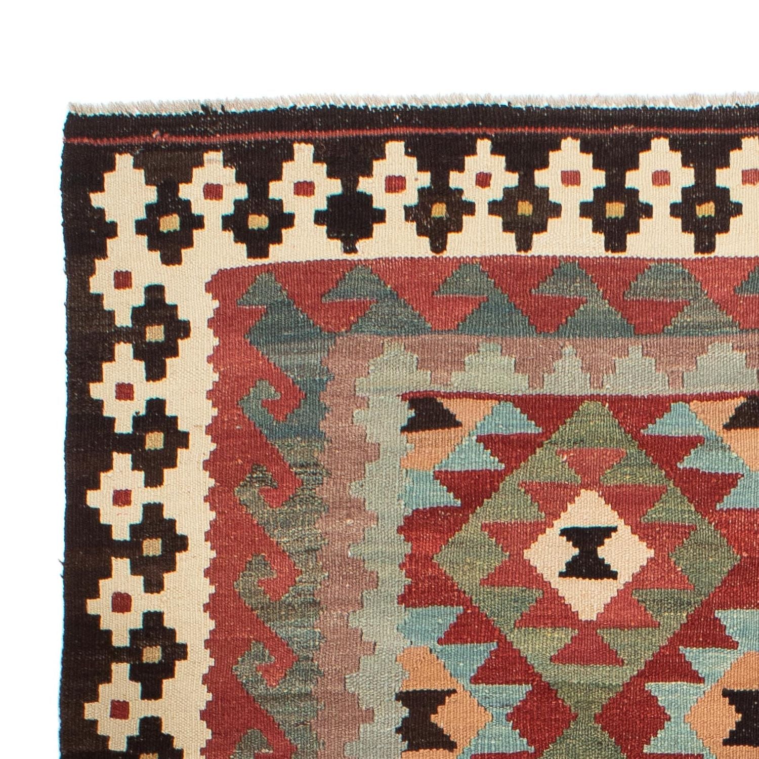 Tapis Kelim - Splash - 207 x 150 cm - multicolore