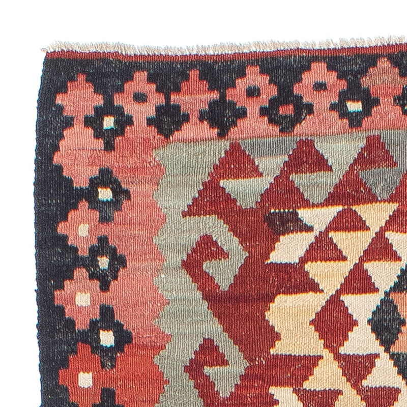 Tapis de couloir Tapis Kelim - Splash - 285 x 87 cm - rouge clair