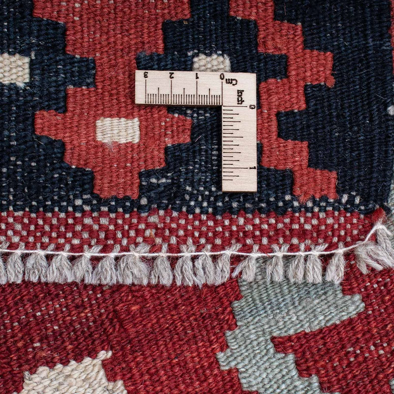 Tapis de couloir Tapis Kelim - Splash - 285 x 87 cm - rouge clair