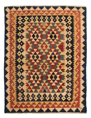 Tapis Kelim - Splash - 200 x 146 cm - multicolore