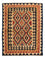 Tapis Kelim - Splash - 200 x 146 cm - multicolore