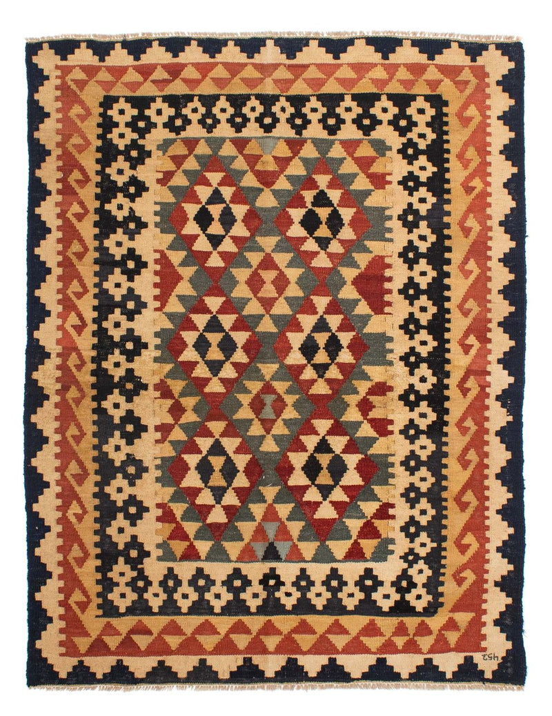 Tapis Kelim - Splash - 200 x 146 cm - multicolore