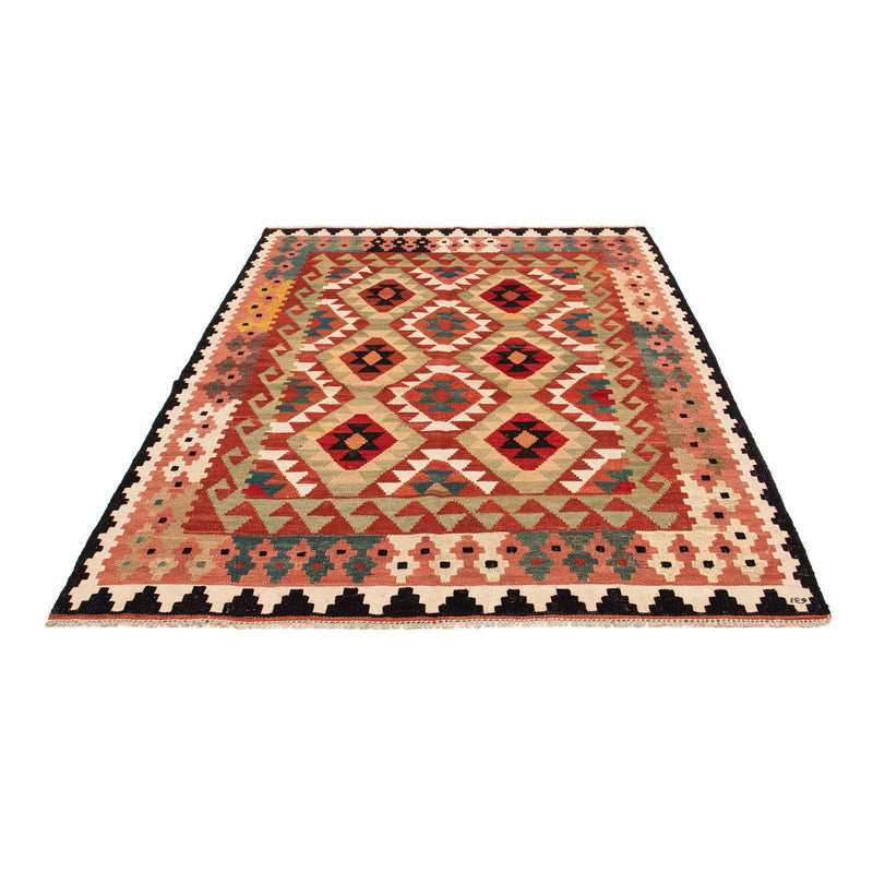 Tapis Kelim - Splash - 201 x 150 cm - multicolore