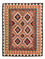 Tapis Kelim - Splash - 205 x 158 cm - multicolore