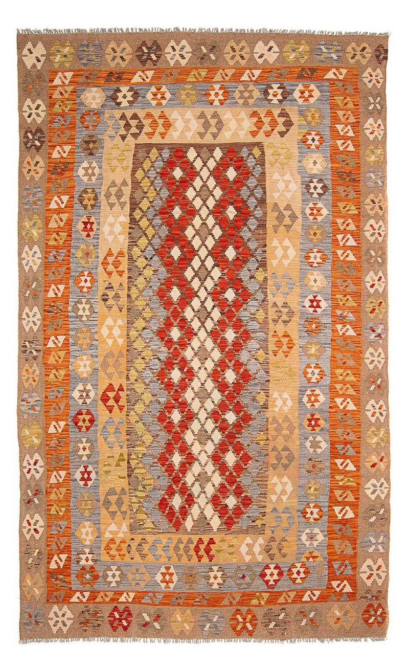 Tapis Kelim - Splash - 309 x 200 cm - multicolore