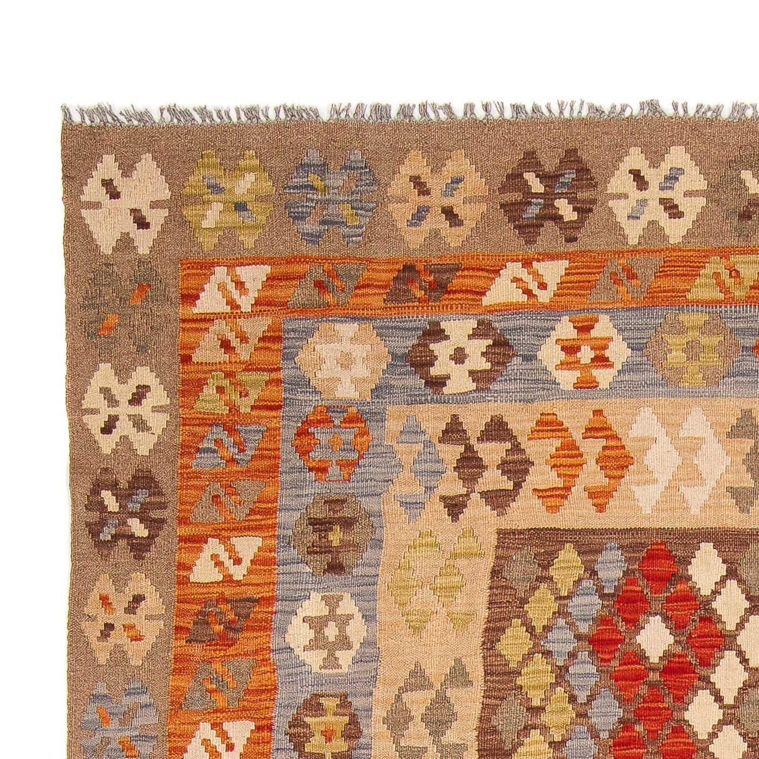 Tapis Kelim - Splash - 309 x 200 cm - multicolore