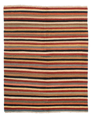 Tapis Kelim - Splash - 200 x 152 cm - multicolore