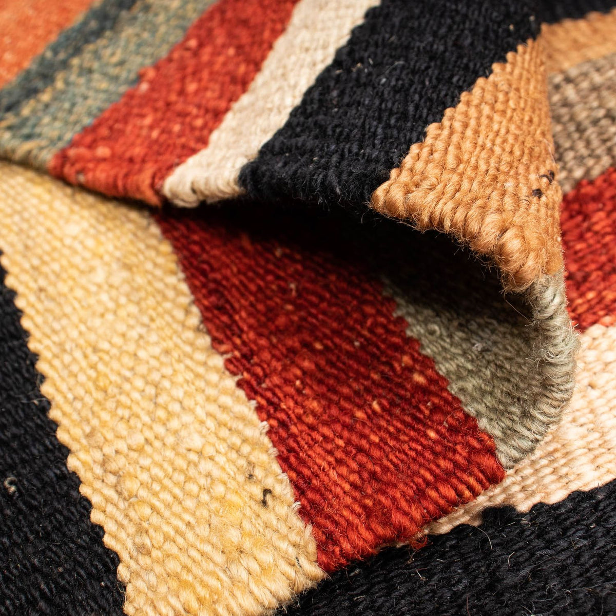 Tapis Kelim - Splash - 200 x 152 cm - multicolore