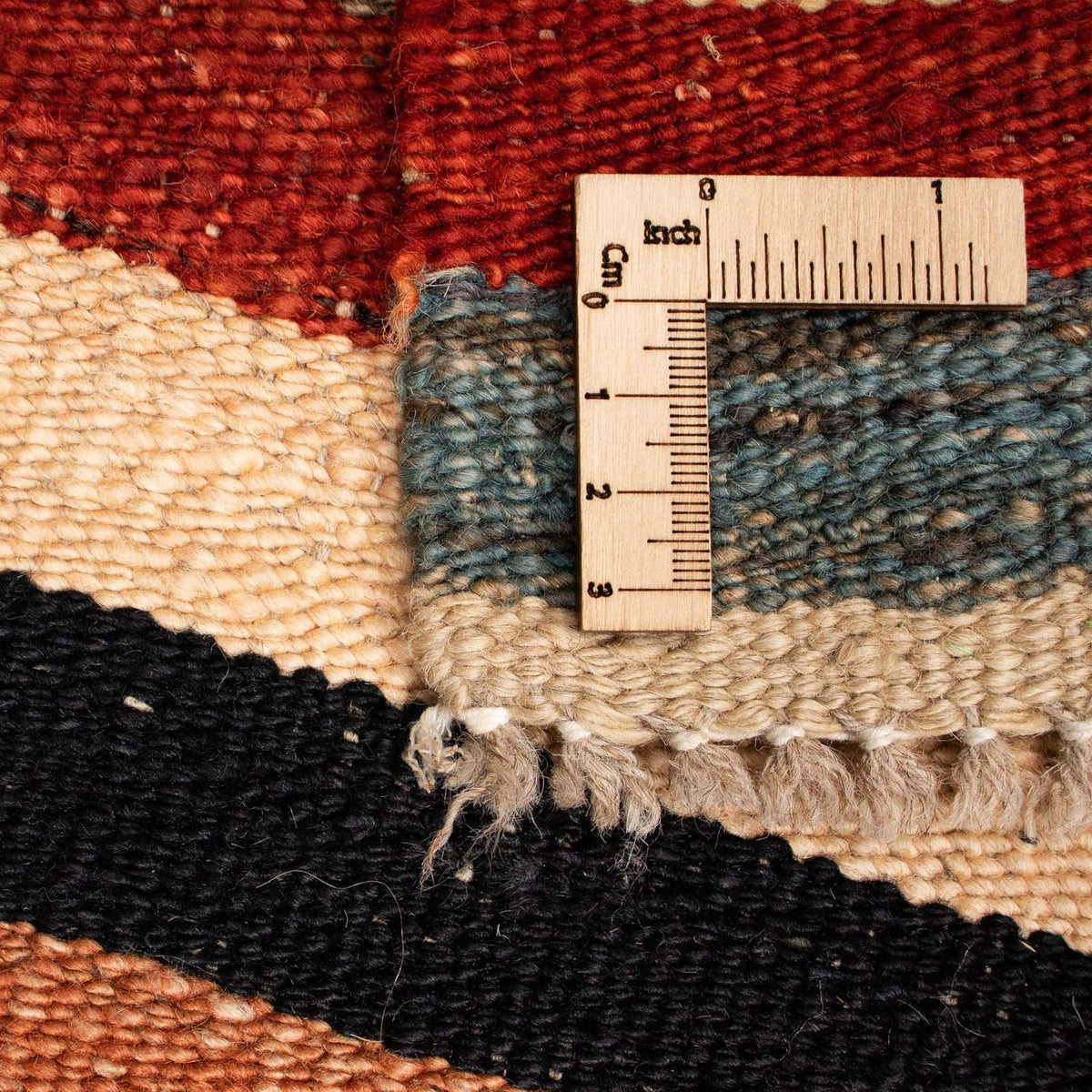 Tapis Kelim - Splash - 200 x 152 cm - multicolore