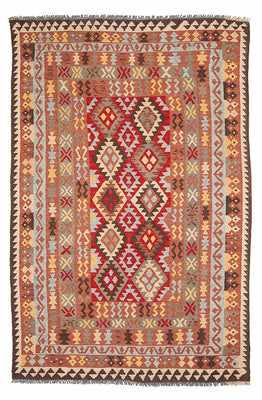 Tapis Kelim - Splash - 292 x 193 cm - multicolore