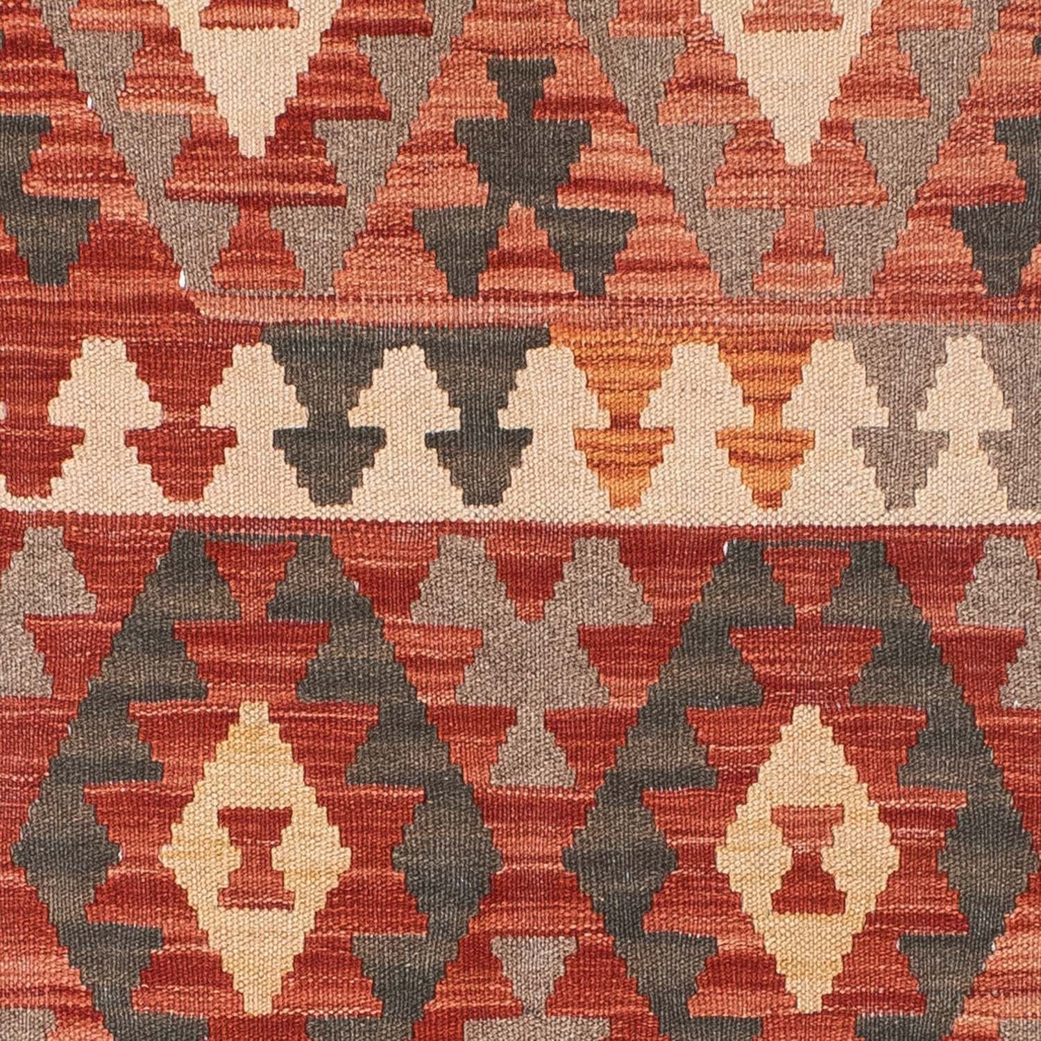Tapis Kelim - Oriental - 194 x 147 cm - rouge clair
