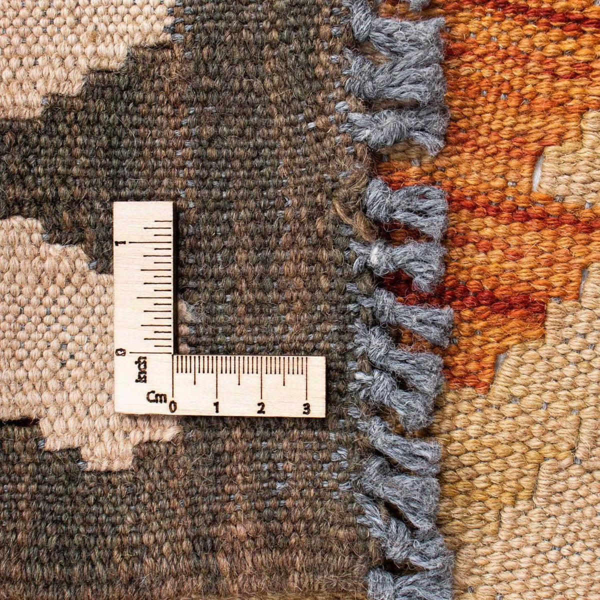 Tapis Kelim - Oriental - 194 x 147 cm - rouge clair