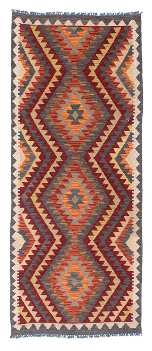 Tapis de couloir Tapis Kelim - Oriental - 191 x 80 cm - gris