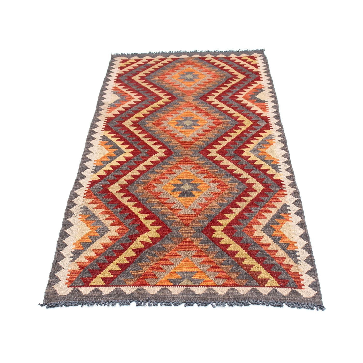 Tapis de couloir Tapis Kelim - Oriental - 191 x 80 cm - gris