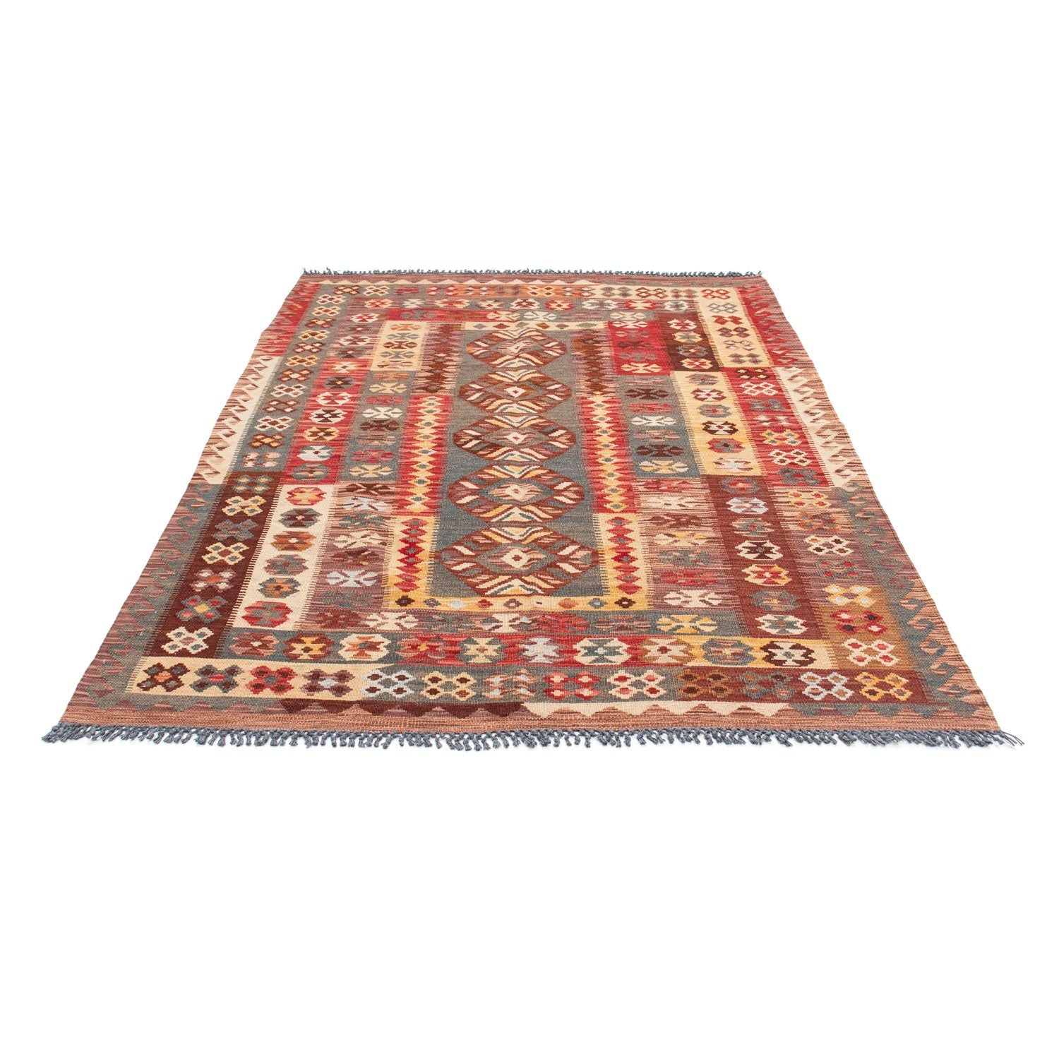 Tapis Kelim - Oriental - 195 x 145 cm - multicolore