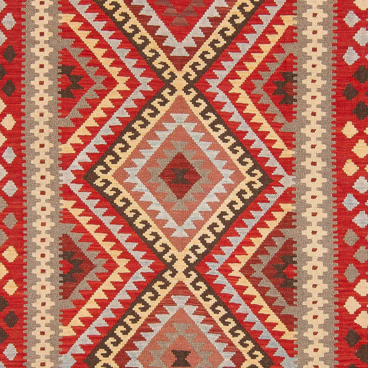 Tapis Kelim - Splash - 304 x 199 cm - multicolore
