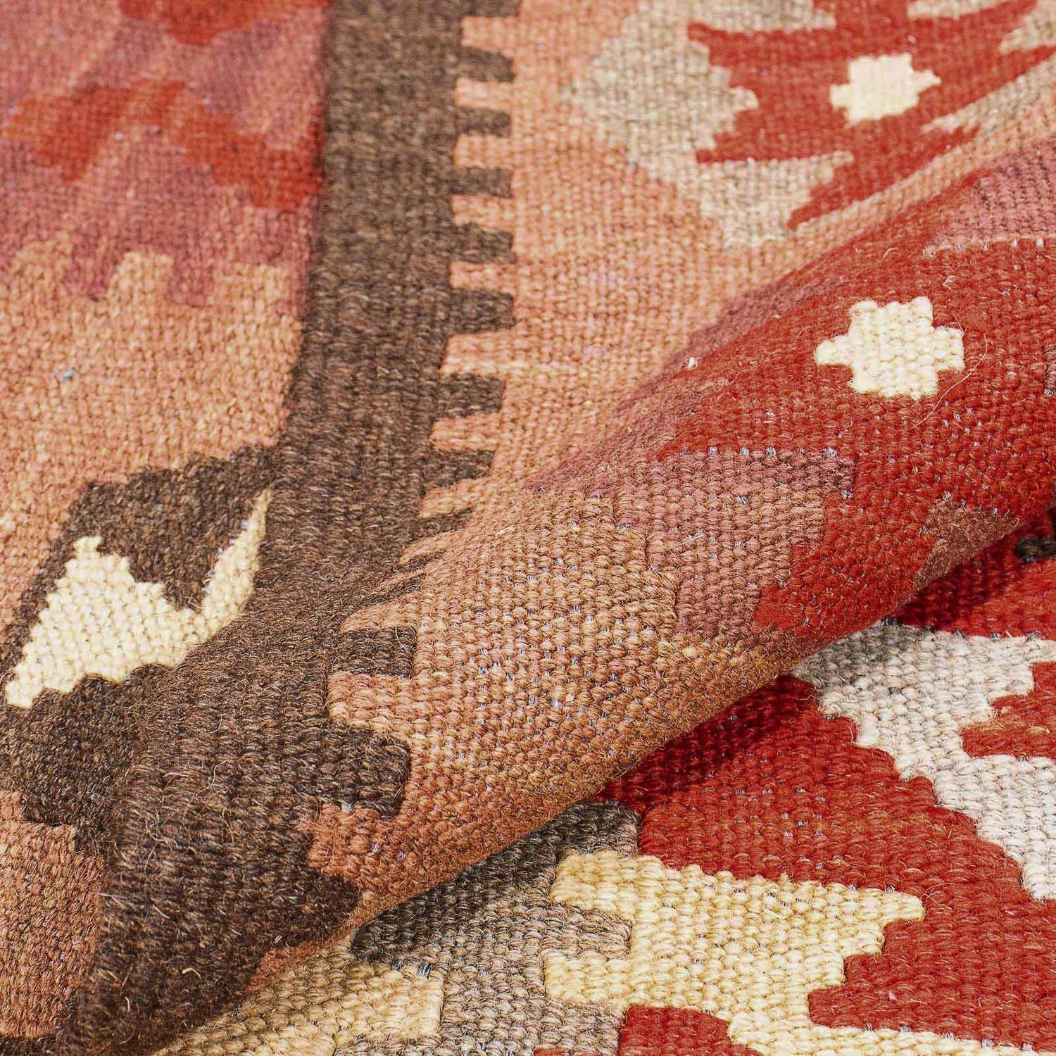 Tapis Kelim - Splash - 304 x 199 cm - multicolore