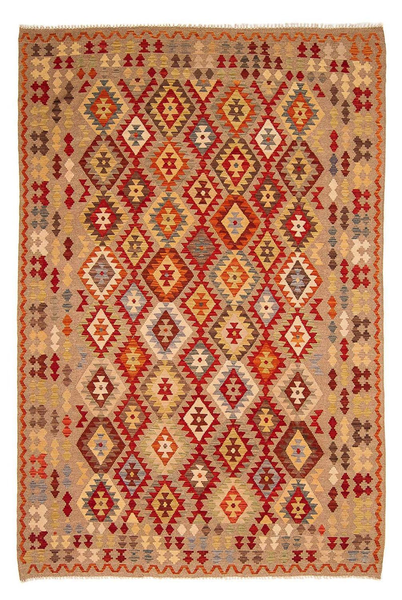 Tapis Kelim - Splash - 292 x 205 cm - multicolore