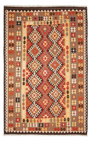 Tapis Kelim - Splash - 293 x 200 cm - multicolore