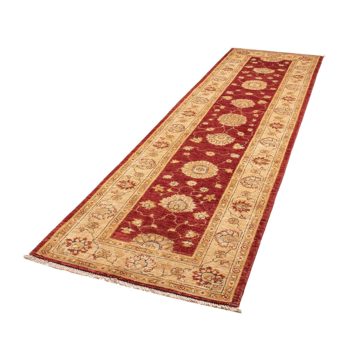 Tapis de couloir Tapis Ziegler - 297 x 77 cm - rouge foncé