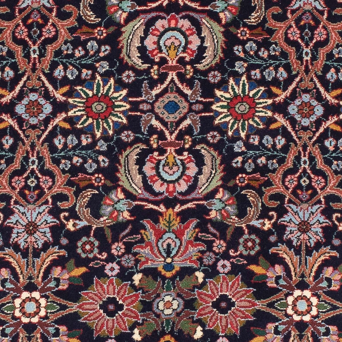 Tapis de couloir Tapis persan - Bidjar - 210 x 74 cm - bleu foncé