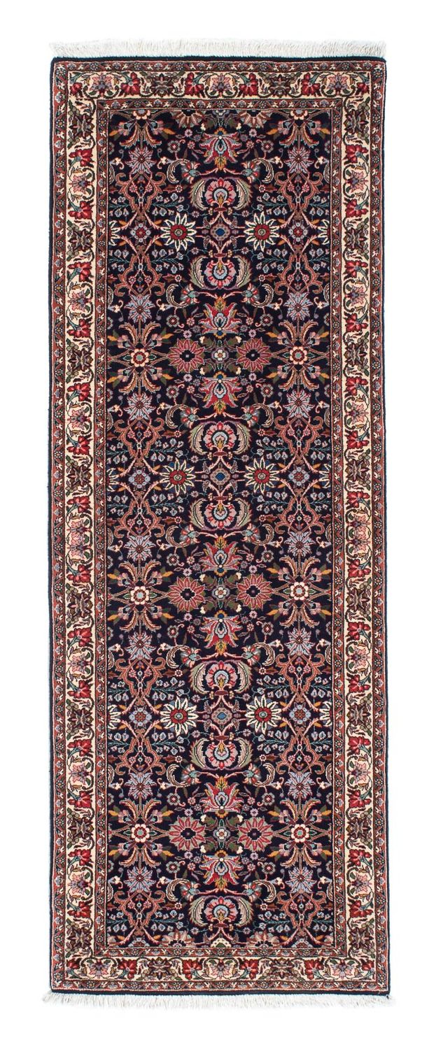 Tapis de couloir Tapis persan - Bidjar - 210 x 74 cm - bleu foncé