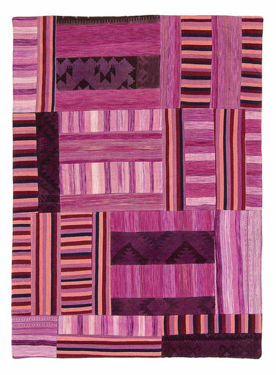 Tapis patchwork 155x298cm - Tapis en laine