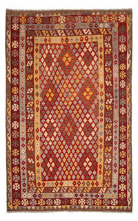 Tapis Kelim - Splash - 304 x 204 cm - multicolore