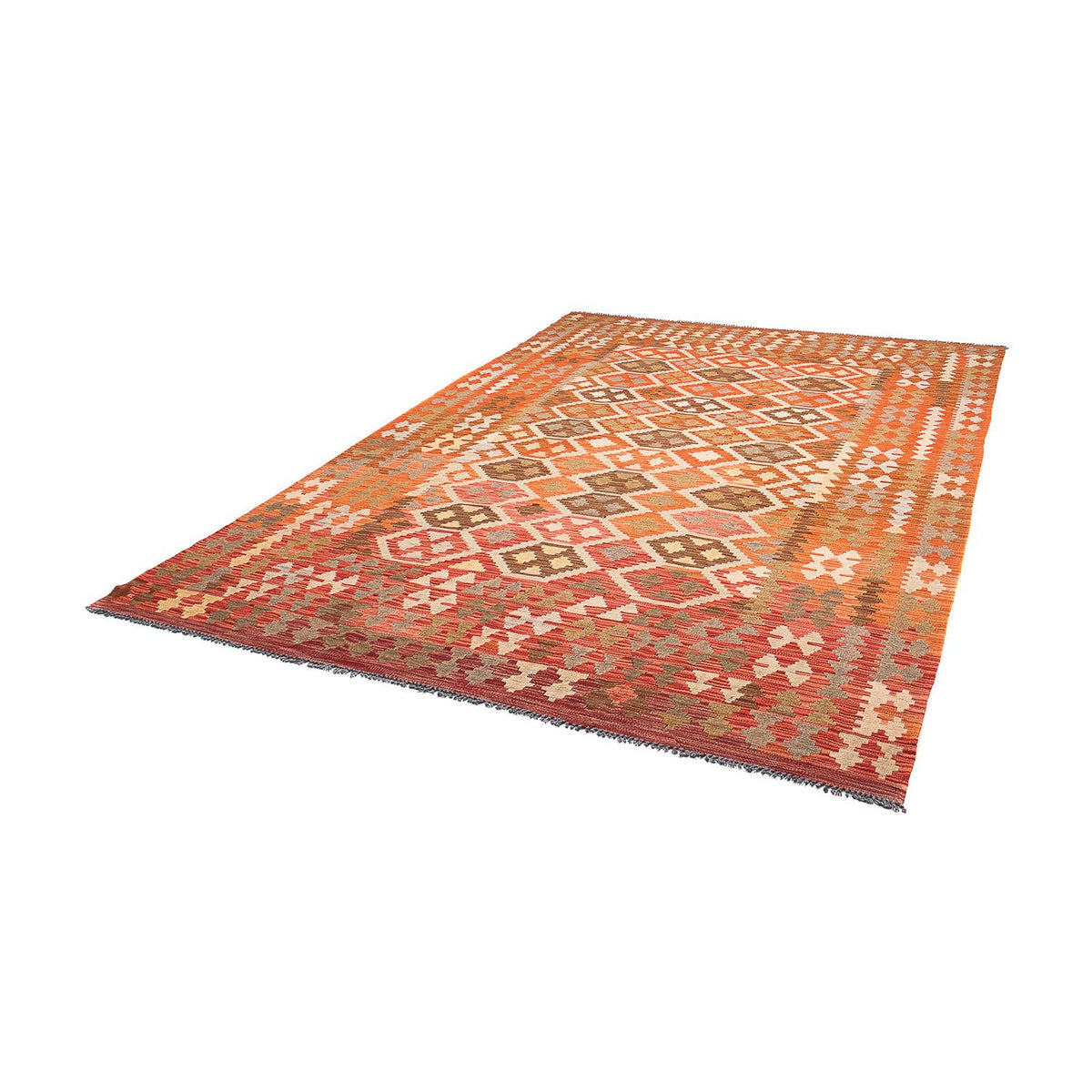 Tapis Kelim - Splash - 300 x 205 cm - multicolore
